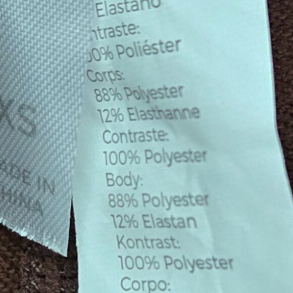 Fabletics On The Go Cold Weather Jogger Women's Chocolate Brown Gym Yoga XS - Picture 8 of 9